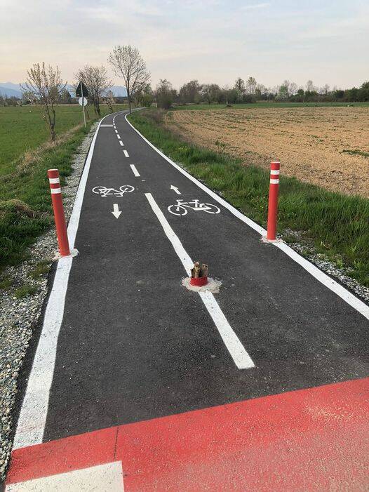 vandalismo pista ciclabile Bagnolo Piemonte