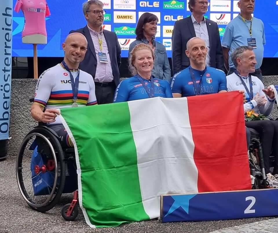 Diego Colombari argento Paraciclismo europeo